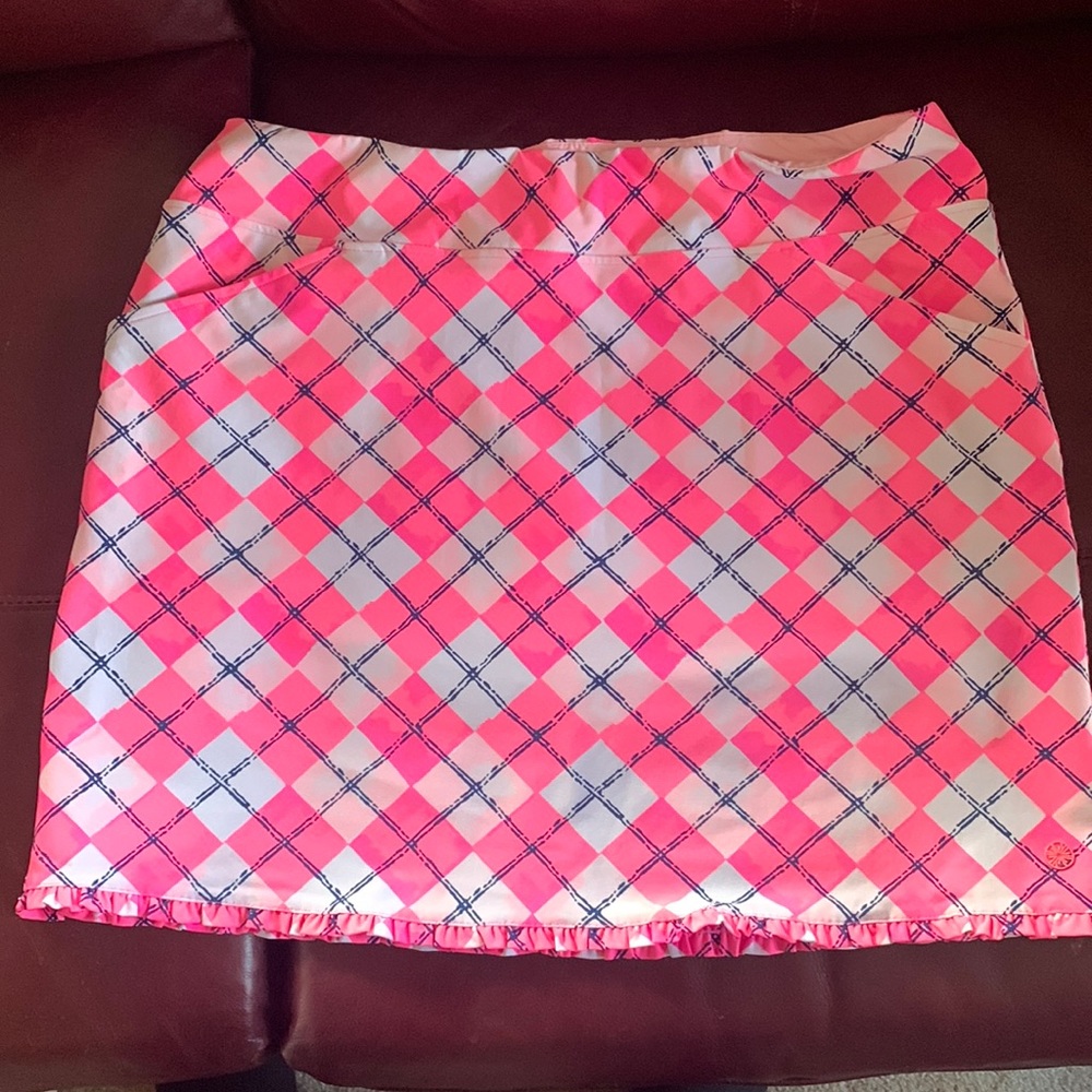 Lilly Pulitzer Luxletic Argyle Golf Skirt